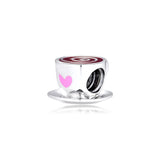 925 Silver Coffe Charm for Charms Bracelets