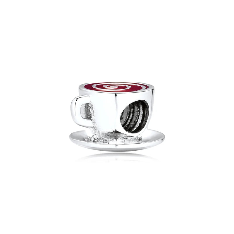 925 Silver Coffe Charm for Charms Bracelets
