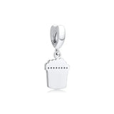 925 Sterling Silver Popcorn Dangle Charm for DIY Bracelets