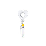 925 Sterling Silver Popcorn Dangle Charm for DIY Bracelets