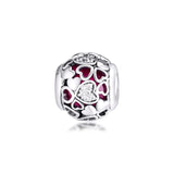Sterling Silver Love Bead Charm for Bracelets