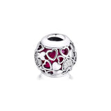 Sterling Silver Love Bead Charm for Bracelets