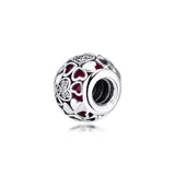 Sterling Silver Love Bead Charm for Bracelets