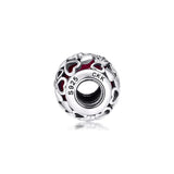Sterling Silver Love Bead Charm for Bracelets