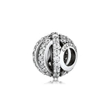 925 Sterling Silver Geometric Charm for Bracelets DIY