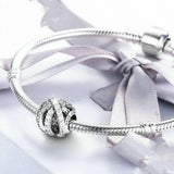925 Sterling Silver Geometric Charm for Bracelets DIY