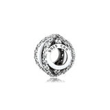 925 Sterling Silver Geometric Charm for Bracelets DIY