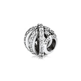 925 Sterling Silver Geometric Charm for Bracelets DIY