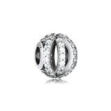 925 Sterling Silver Geometric Charm for Bracelets DIY