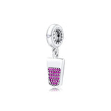 925 Sterling Silver Ice Cream Dangle Charm for DIY