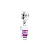 925 Sterling Silver Ice Cream Dangle Charm for DIY