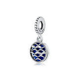 925 Sterling Silver Openwork Arc Charms for DIY Bracelets