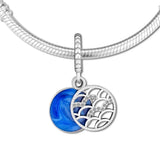 925 Sterling Silver Openwork Arc Charms for DIY Bracelets