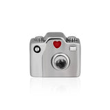 925 Silver Camera Charm Mixed Enamel DIY