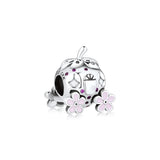 925 Sterling Silver Strawberry Carriage Charm for Bracelets DIY