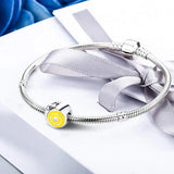 925 Sterling Silver Yellow Snails Charm DIY for Bracelets