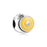 925 Sterling Silver Yellow Snails Charm DIY for Bracelets