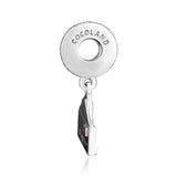 925 Sterling Silver Lover Hanging Charm Red Enamel DIY