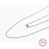925 Silver Joined Hearts Necklace Women Fine Jewelry