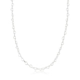 925 Silver Joined Hearts Necklace Women Fine Jewelry
