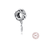 925 Sterling Silver Dragonfly Love Charms Beads for Bracelet DIY Jewelry Making