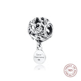 925 Sterling Silver Dragonfly Love Charms Beads for Bracelet DIY Jewelry Making