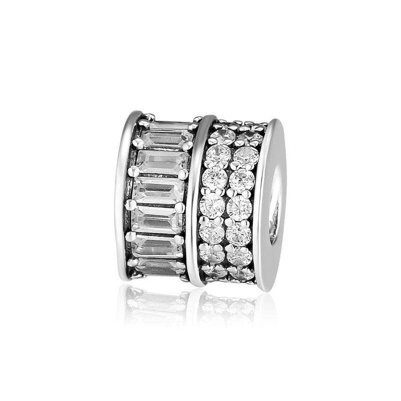 925 Sterling-Silver Shining Paths Charm for Bracelets Bead