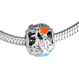 925 Silver Alice's Tea Party Openwork Charms Beads For Bracelets