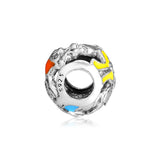 925 Silver Alice's Tea Party Openwork Charms Beads For Bracelets