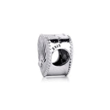 925 Silver All-seeing Eye & Heart Charm Beads for Bracelet DIY