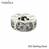 925 Silver Cushion Spacer Charms Beads for Bracelets DIY Jewelry