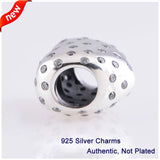 925 Silver Love Heart Charm Beads for Bracelets