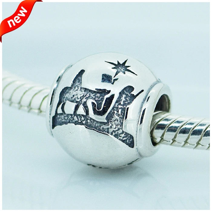 925 Sterling Silver Night Charms Beads For Bracelets