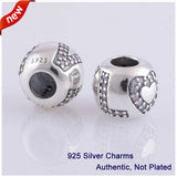 925 Silver Charm Beads Love Amulet for Bracelets & Bangle