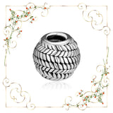 925 Silver Ear of Wheat All Around Beads for DIY Jewelry Making