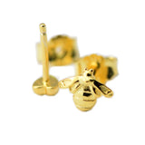 925 Silver Gold-Plated Heart & Bee Stud Earrings DIY Jewelry Making