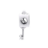 925 Sterling Silver Lock of Love Dangle Beads Charm