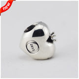 925 Silver Club Charms Heart DIY Beads for Bracelet Making