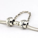925 Sterling Silver Family Ties Safety Chain DIY Charms for Bracelets