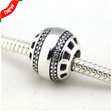 925 Silver Forever Clear Charms DIY Beads Bracelet Jewelry Making