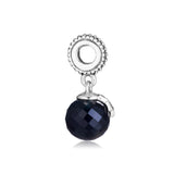 925 Silver Jewelry Moon & Star, Crystal Beads for Bracelets