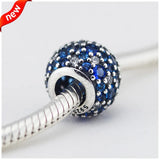 925 Silver Pave Charms w/ Mixed Crystal Beads Bracelet Jewelry Making