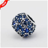 925 Silver Pave Charms w/ Mixed Crystal Beads Bracelet Jewelry Making