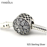 925 Silver Radiant Bloom Charm Bead for Bracelets