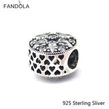 925 Silver Radiant Bloom Charm Bead for Bracelets