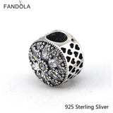 925 Silver Radiant Bloom Charm Bead for Bracelets