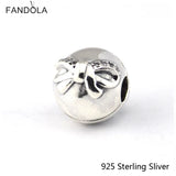 925 Sterling Silver Jewelry Bowknot Women Charms Beads for Bracelets