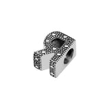 925 Sterling Silver Letter R Charm Beads Jewelry for Bracelets