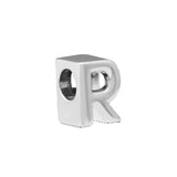 925 Sterling Silver Letter R Charm Beads Jewelry for Bracelets