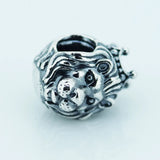 925 Silver Lion Head Charm Bead for Bracelets & Bangle